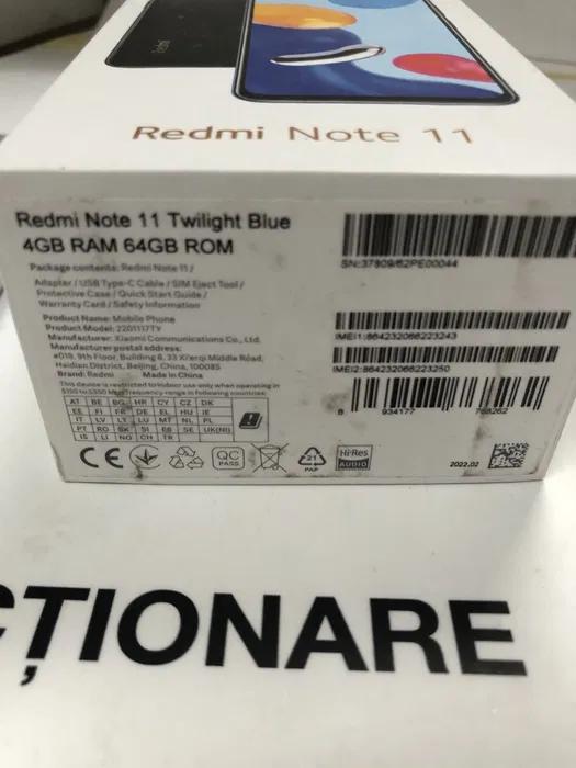 Telefon Redmi Note 11, 64GB, Blue image 4