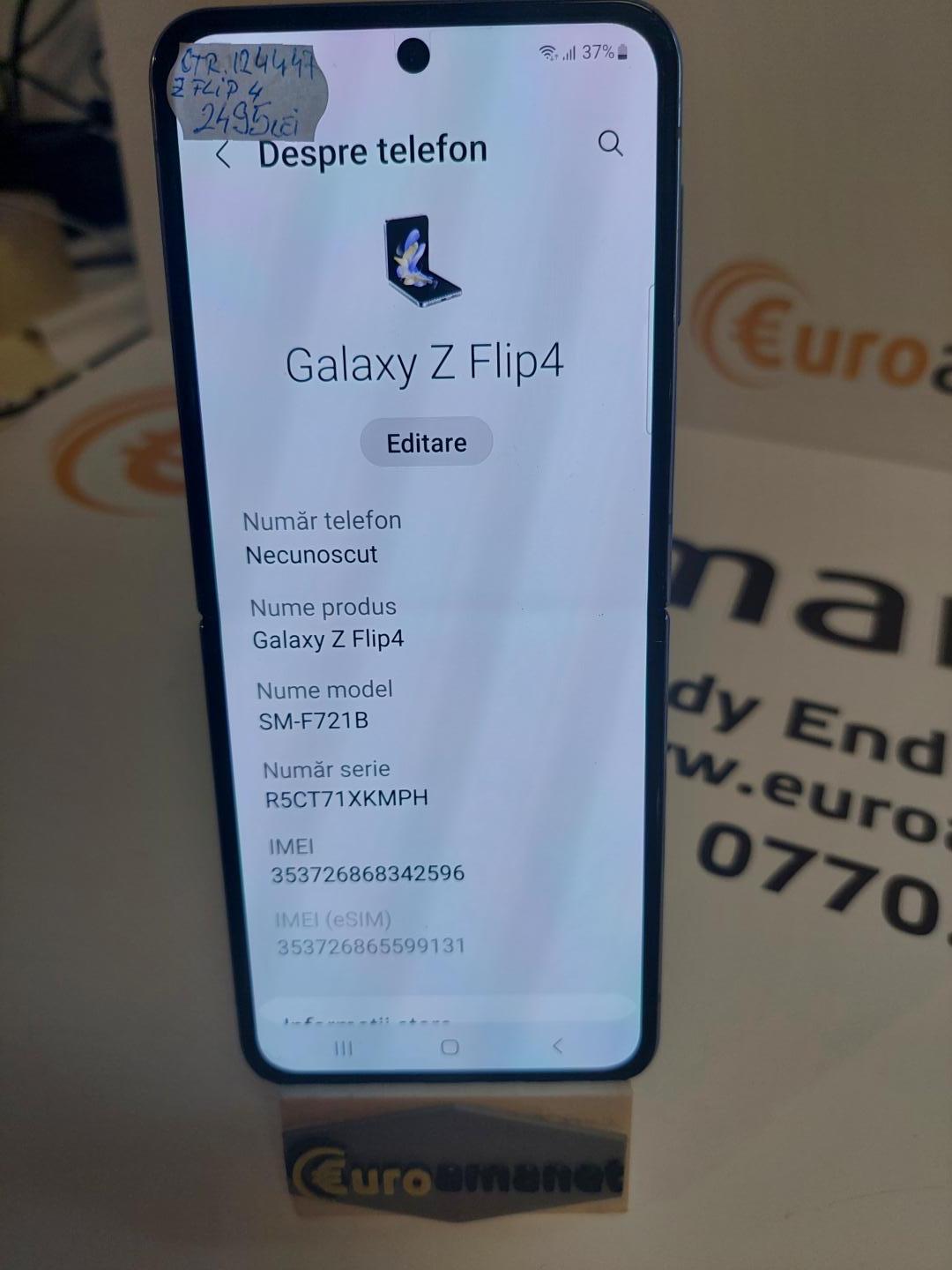 Telefon Samsung Z Flip 4, 128 GB, Bora Purple image 3