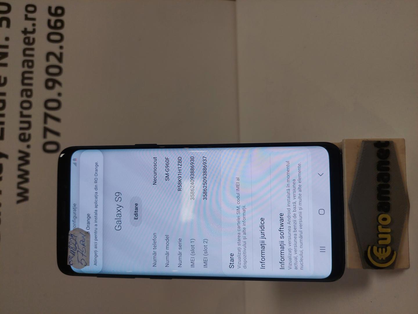 Telefon Samsung Galaxy S9, 64GB, Black