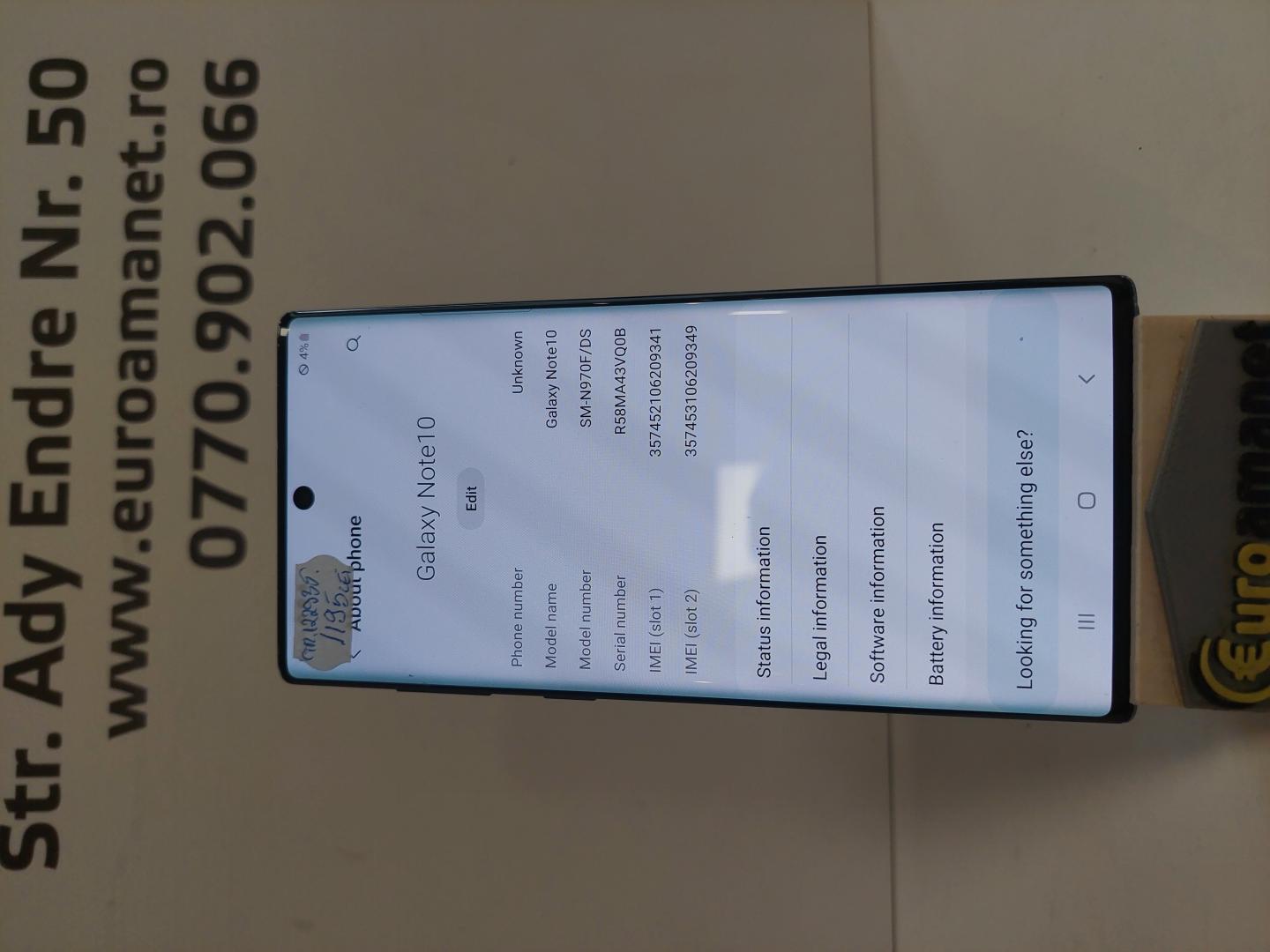 Telefon Samsung Galaxy Note 10, 256GB, Black image 3