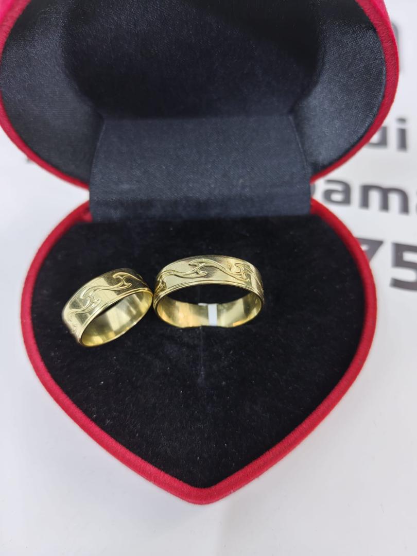 Set verighete aur 14k image 1