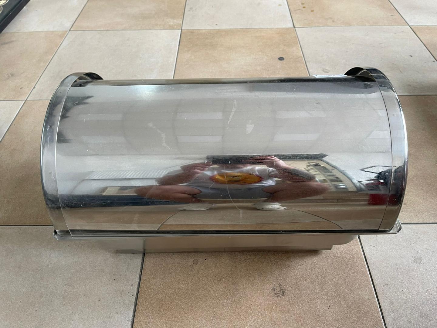 Chafing dish inox cu 1 tava si capac glisant image 3