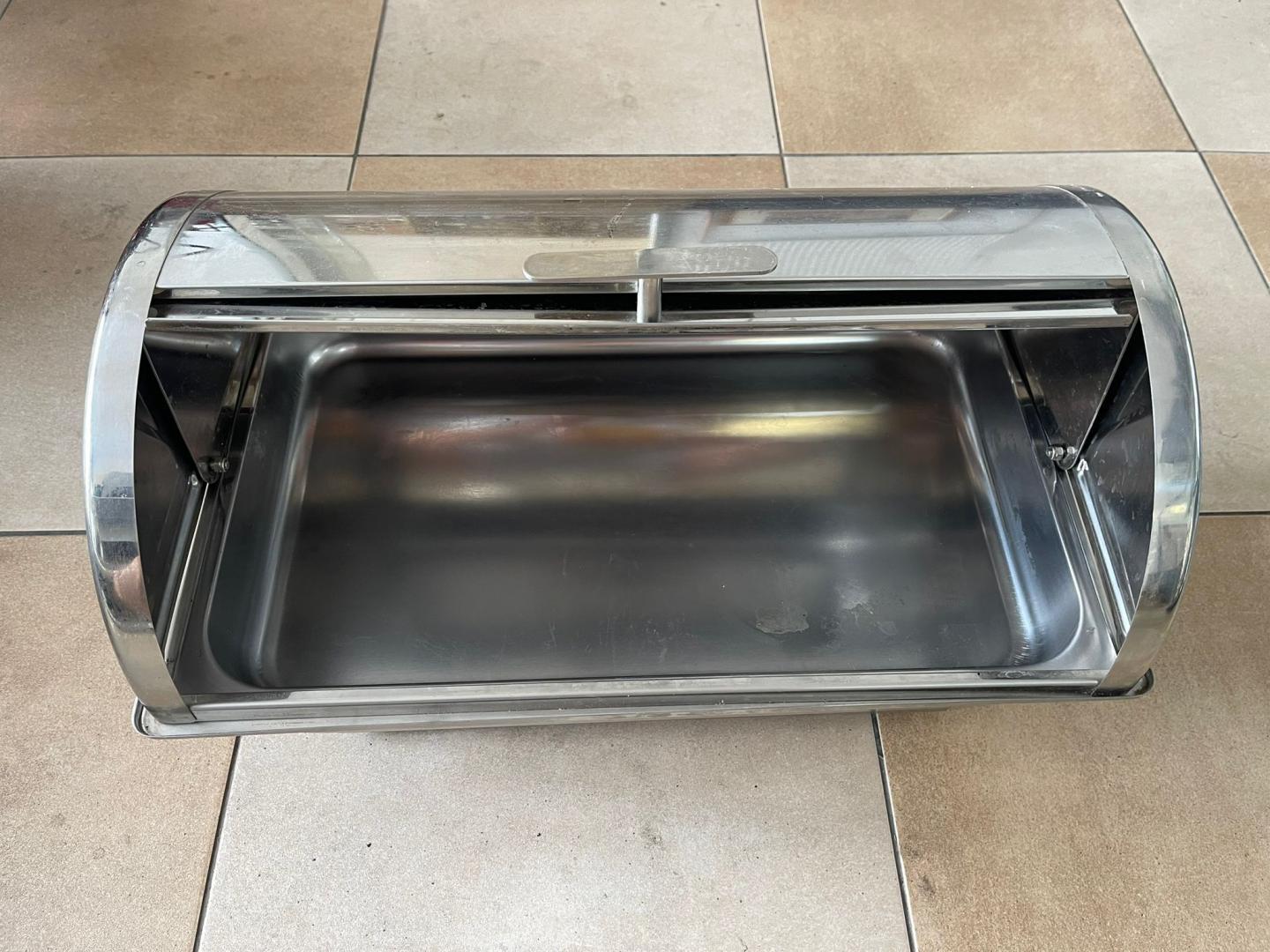 Chafing dish inox cu 1 tava si capac glisant image 1