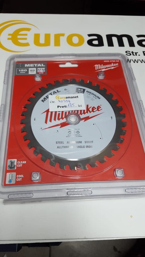Pânze fierăstrău circular pentru metal Milwaukee (Diametru interior disc (mm): 20, Nr. dinți: 30 image 1