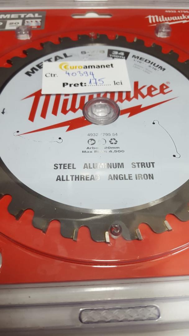 Pânze fierăstrău circular pentru metal Milwaukee (Diametru interior disc (mm): 20, Nr. dinți: 30 image 3