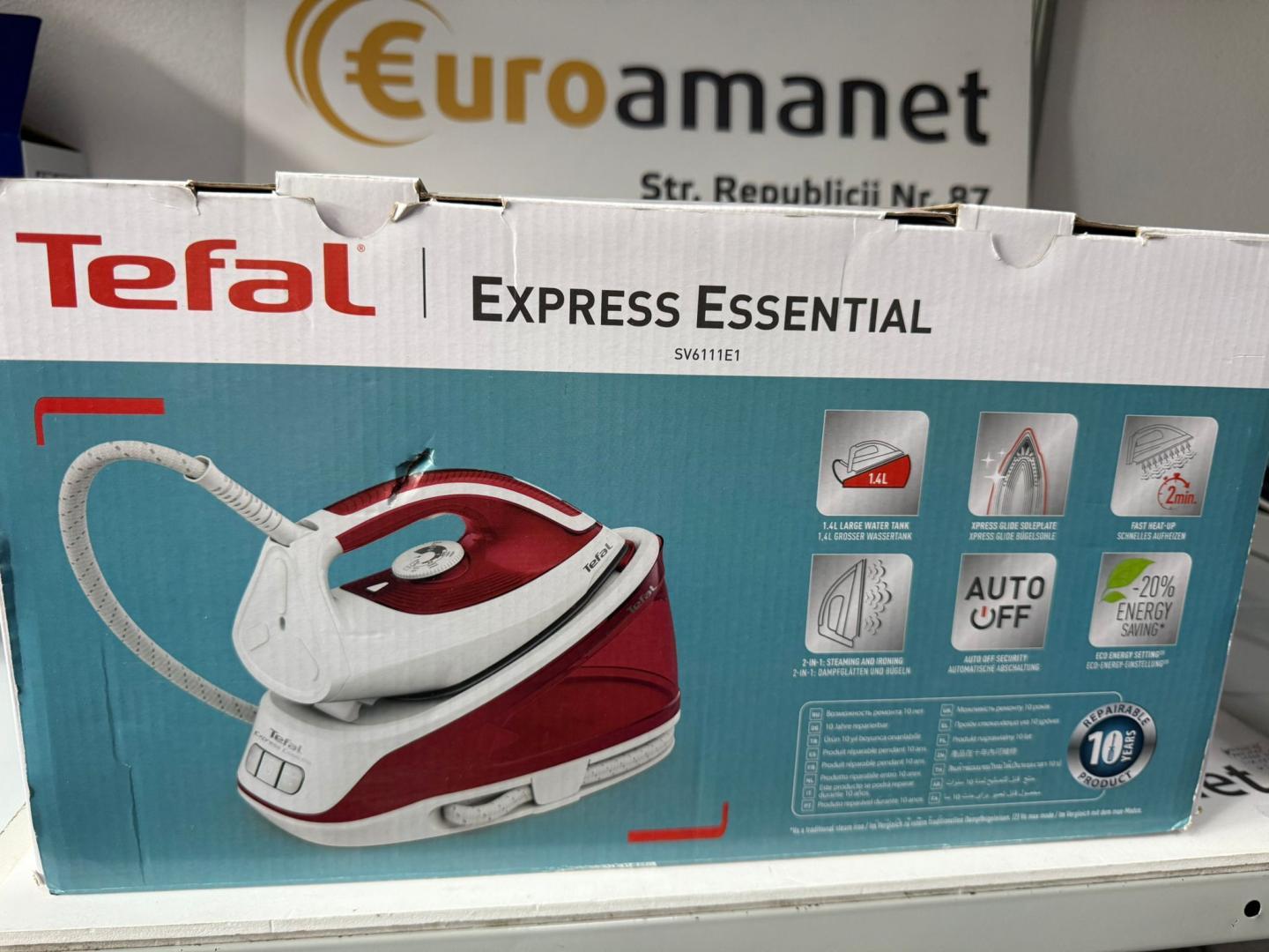 Statie de calcat Tefal SV6111E1 Express Essential, 2200W image 1