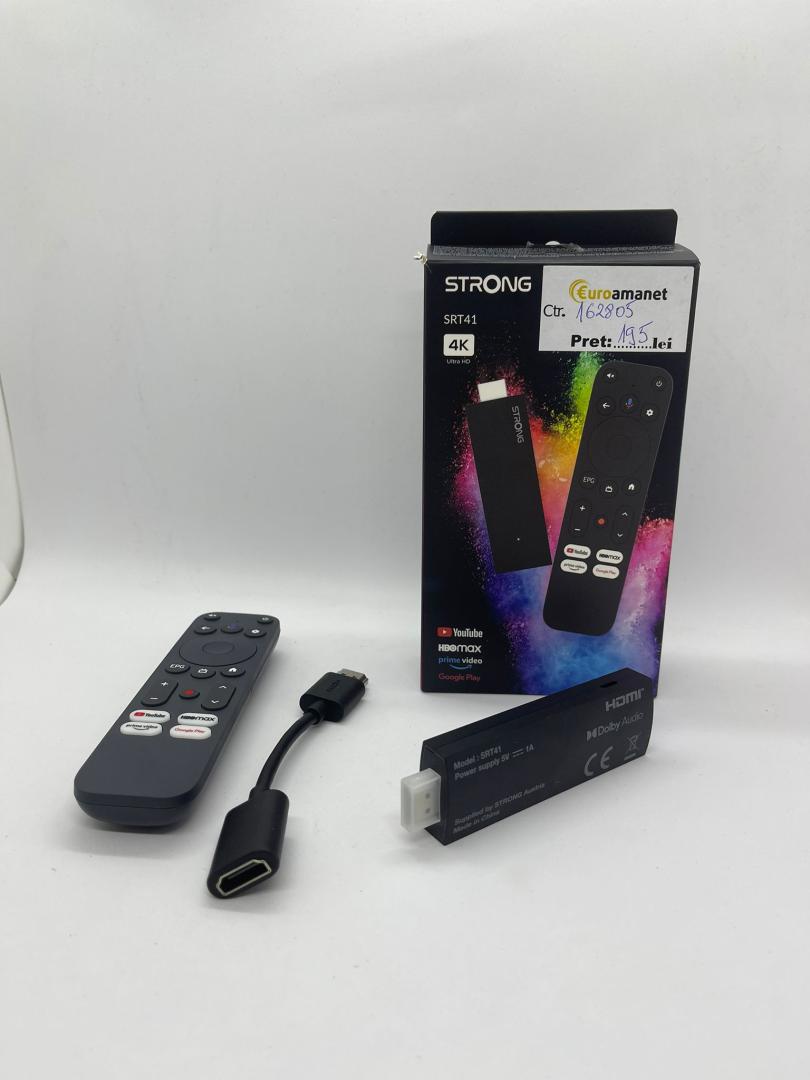 Smart TV Stick Strong  SRT41 4K UHD cu Bluetooth / Wi-Fi / HDMI