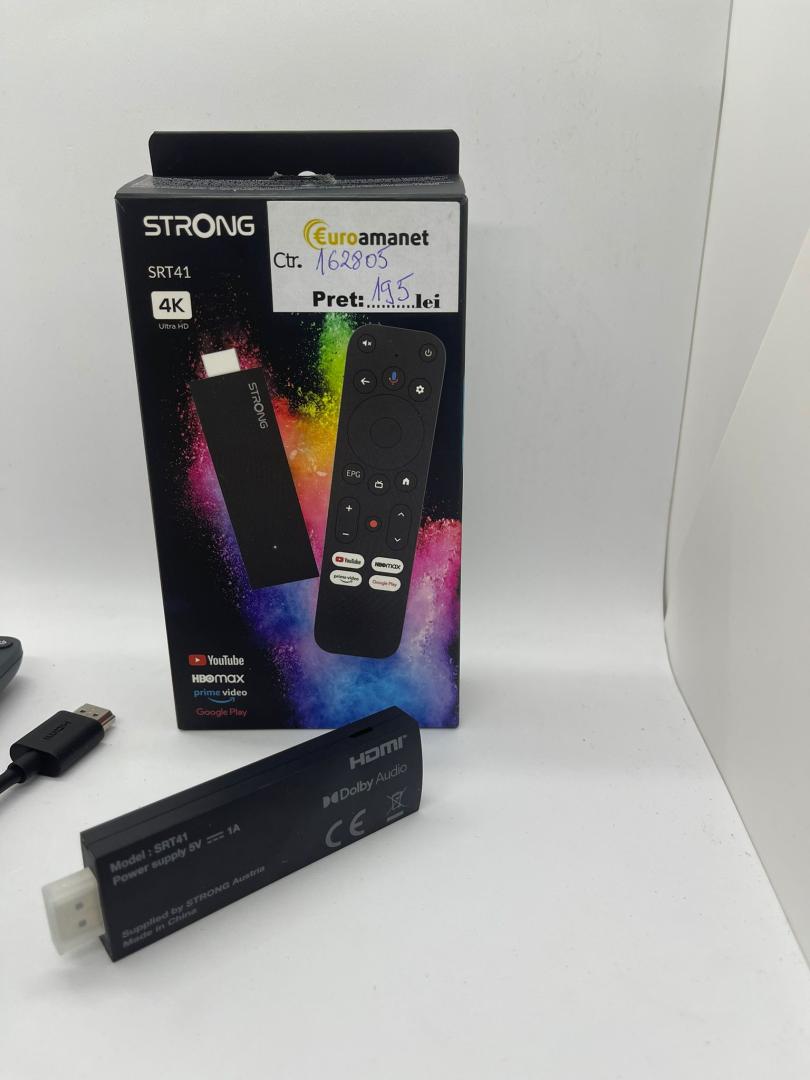 Smart TV Stick Strong  SRT41 4K UHD cu Bluetooth / Wi-Fi / HDMI image 1