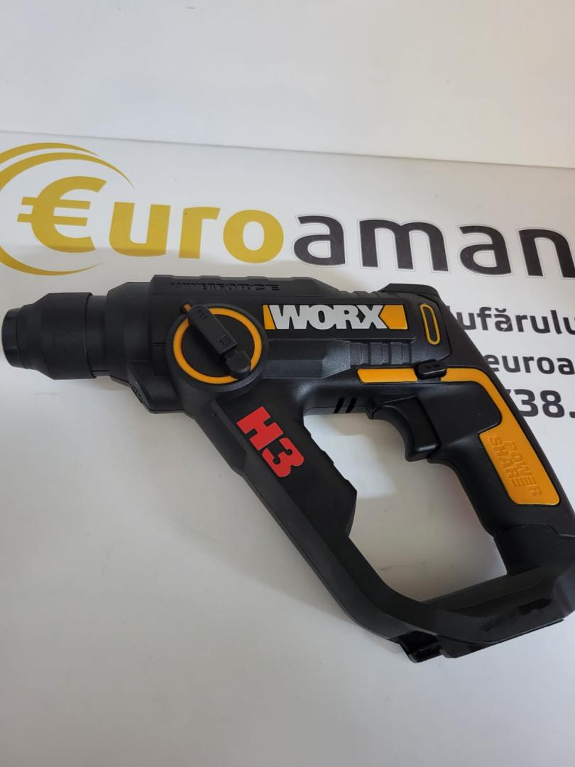 Ciocan rotopercutor fara acumulator Worx WX390.9 H3 20V
