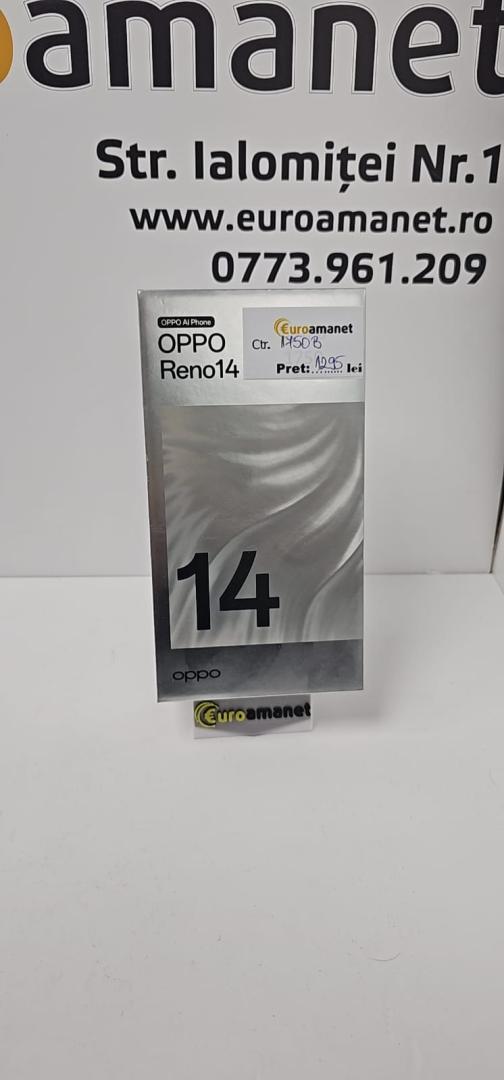 Telefon mobil OPPO Reno14 F, Dual SIM, 8GB RAM, 256GB, 5G, Luminous Green