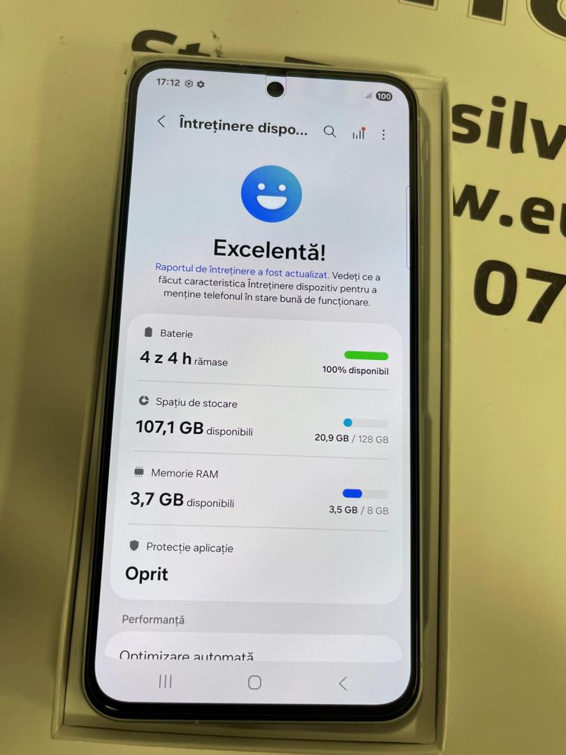 Telefon SAMSUNG Galaxy A56 5G, 128GB, 8GB RAM, Dual SIM, Awesome LightGray image 3