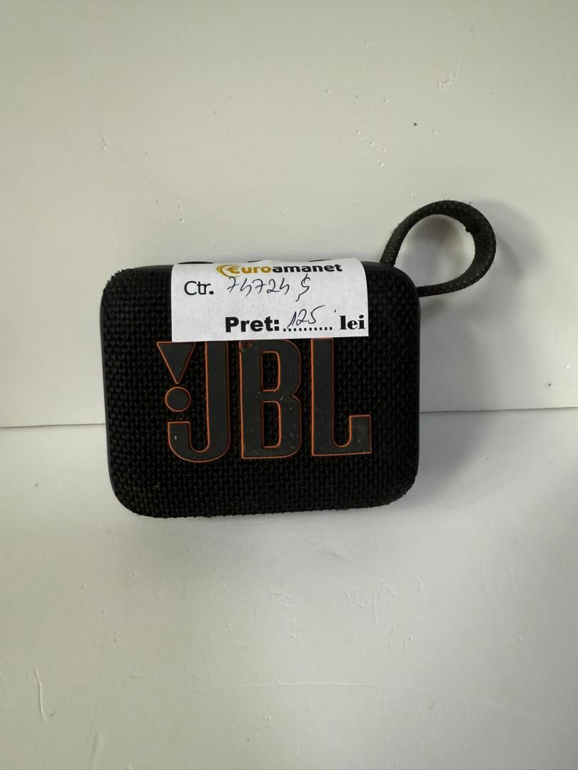Boxa portabila JBL Go 4, IP67, Bluetooth, Auracast, Negru