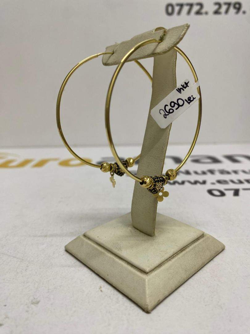 Cercei aur 14k, 6.72 gr image 2