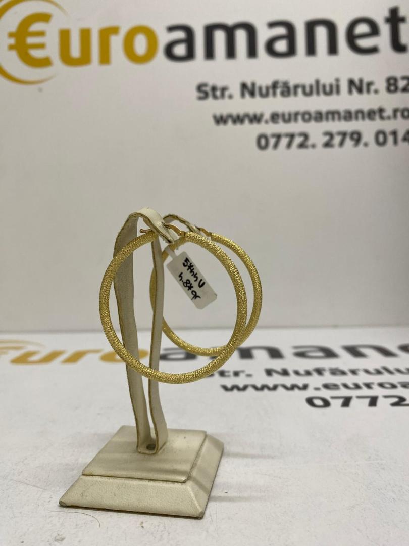 Cercei aur 14k, 4.87 gr image 1
