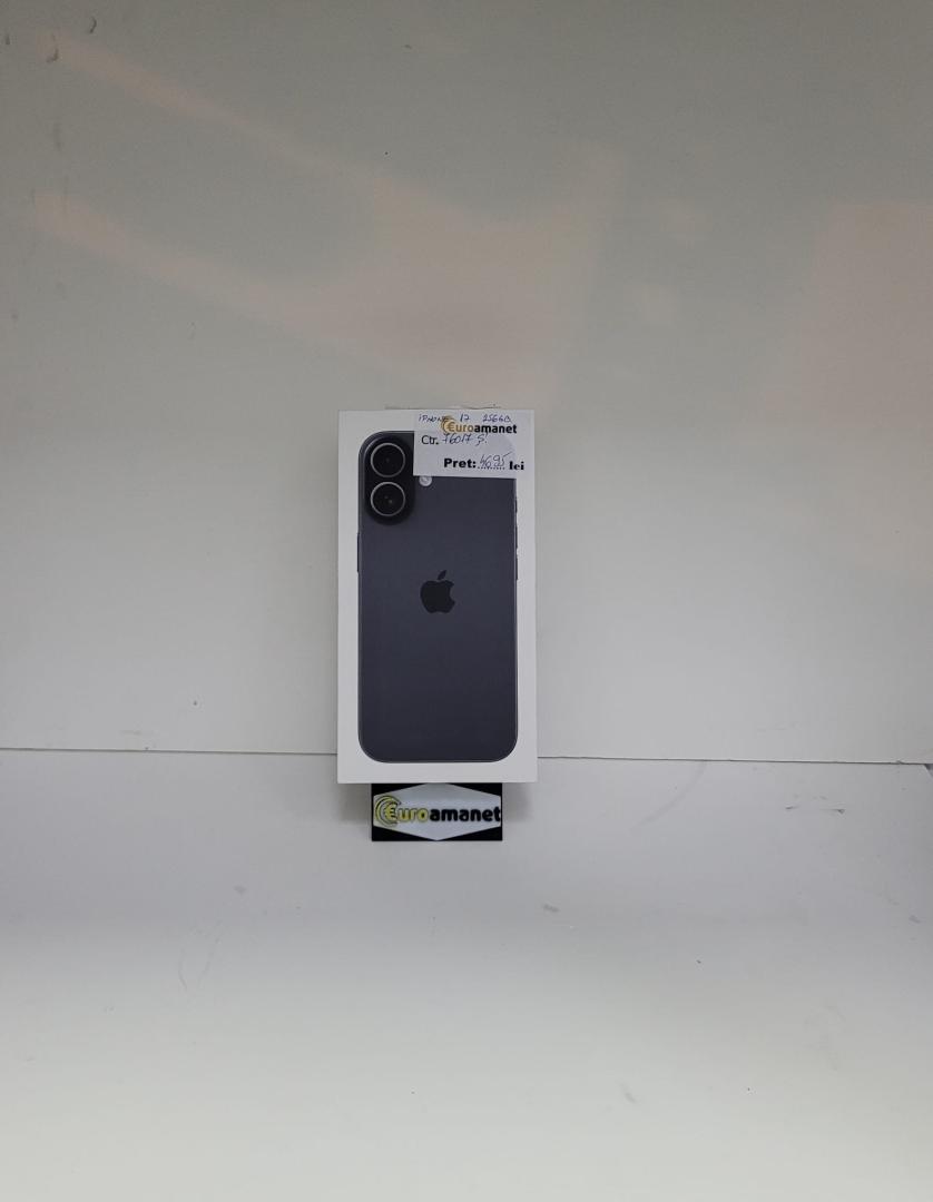 Telefon mobil Apple iPhone 17, 256GB, 5G, Black Top Favorite Apple
