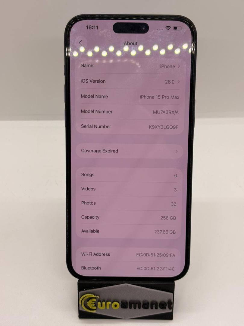 Telefon mobil Apple iPhone 15 Pro Max, 256GB, 5G, 90% Baterie image 3