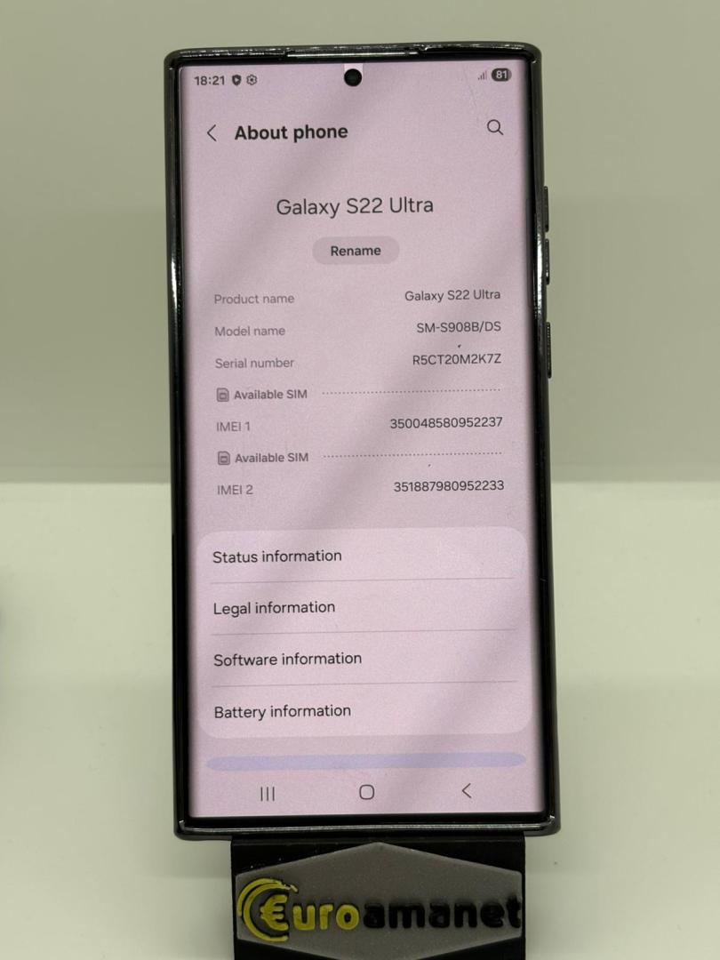 Telefon mobil Samsung Galaxy S22 Ultra, Dual SIM, 256GB, 12GB RAM, 5G image 2