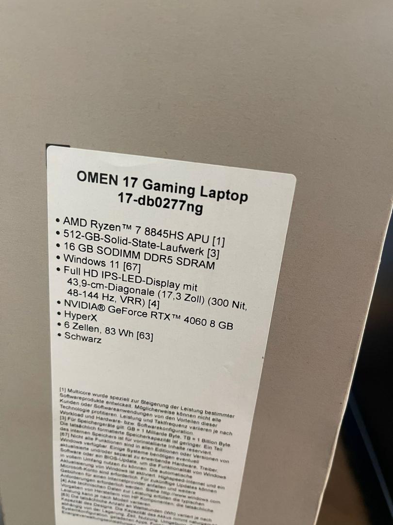 Laptop Gaming OMEN 17-db0277ng, Ryzen 7, RTX 4060 8GB image 4