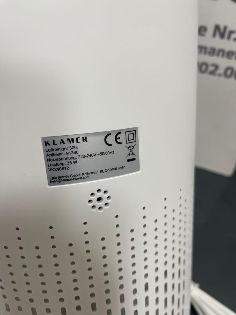 Purificatorul de aer KLAMER 300i, NOU image 3