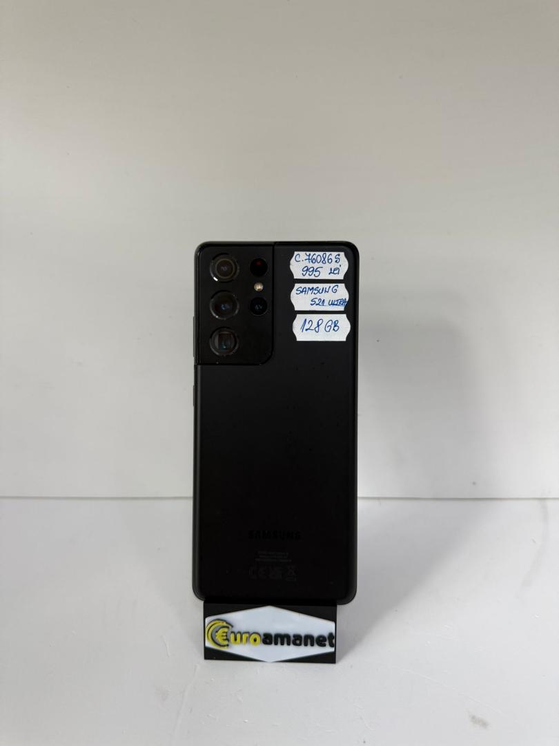 Telefon mobil Samsung Galaxy S21 Ultra, Dual SIM, 128GB, 12GB RAM, 5G, Phantom Black image 1