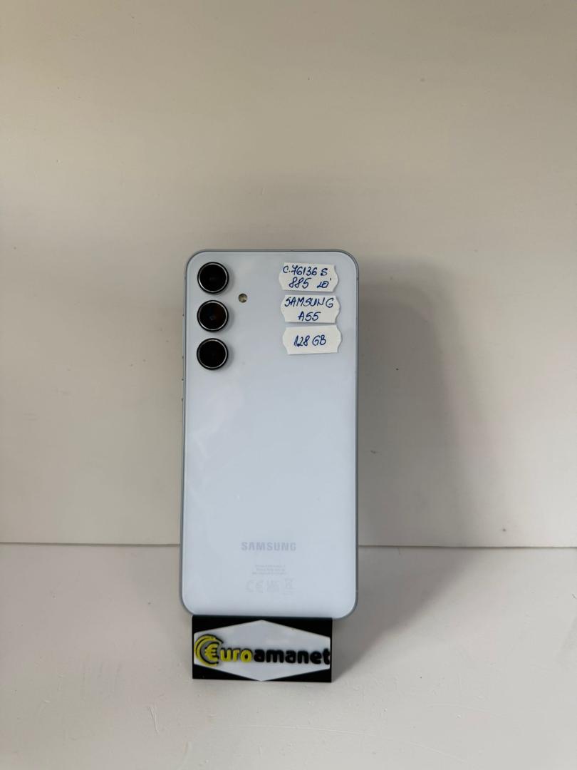 Telefon mobil Samsung Galaxy A55, Dual SIM, 8GB, 128GB, 5G, Awesome Iceblue image 2
