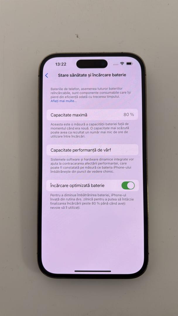 Telefon mobil Apple iPhone 14 Pro, 128GB, 5G 80% Bat  image 2