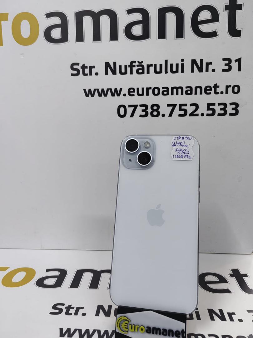 Telefon mobil Apple iPhone 15 Plus, 128GB, 5G, Alb-89% image 1