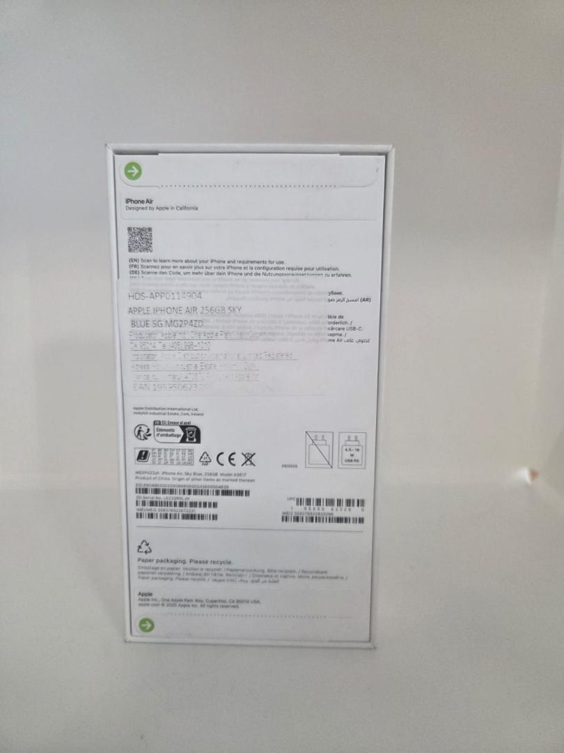Telefon APPLE iPhone Air 5G, 256GB, Sky Blue (Sigilat) image 1