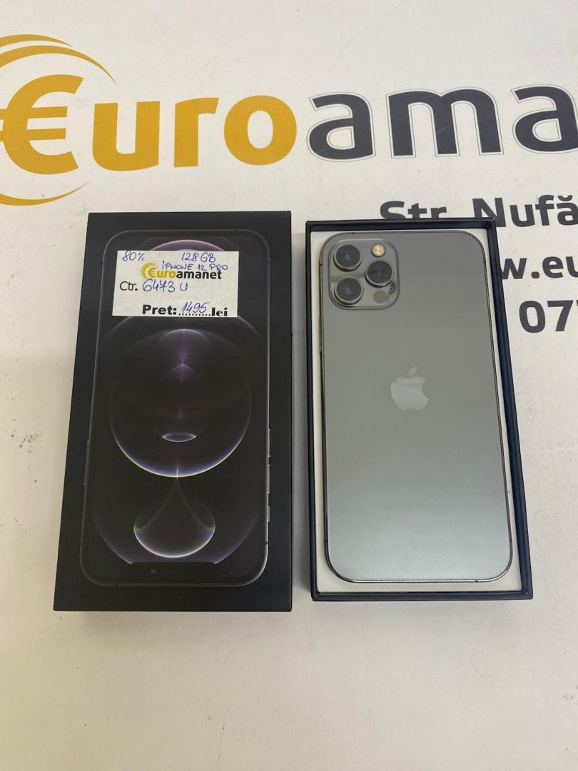 Telefon mobil Apple iPhone 12 Pro, 128GB, Baterie 80% image 1