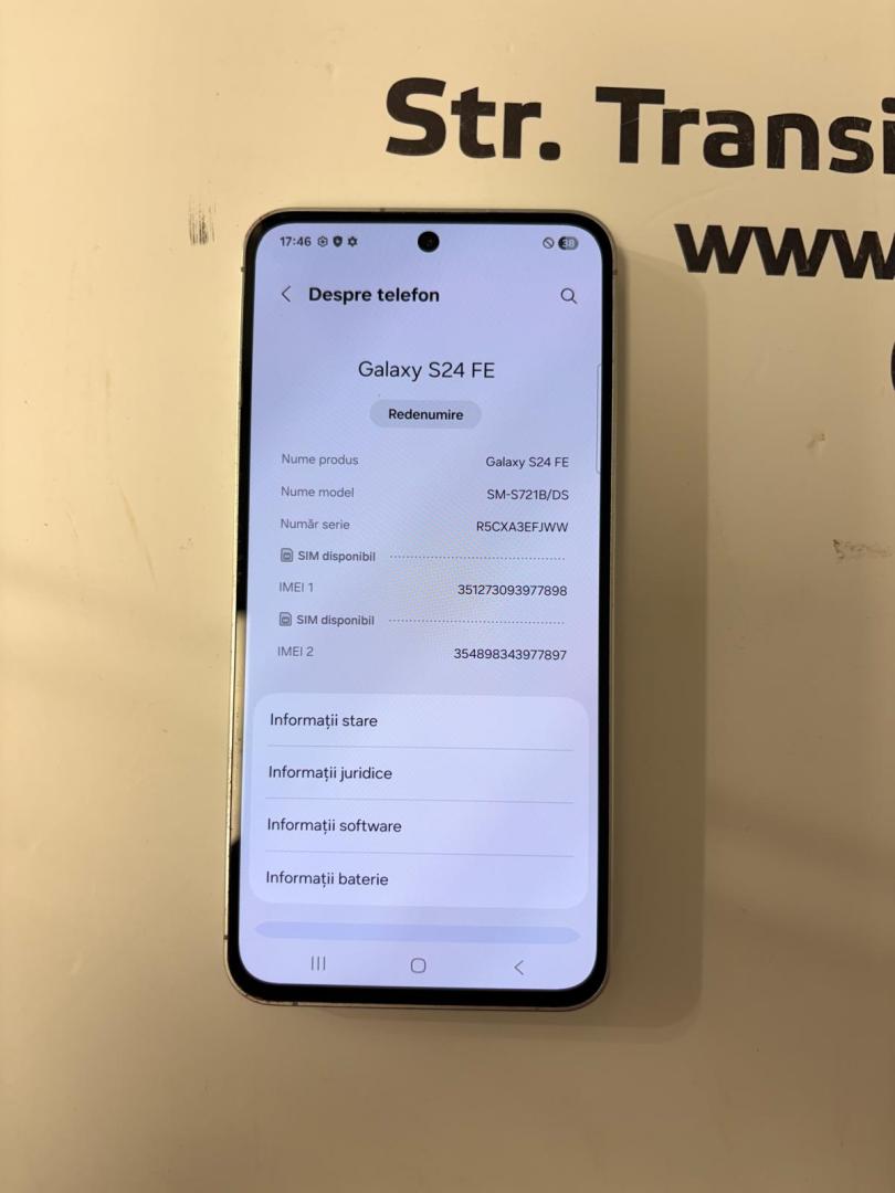 Samsung Galaxy S24 FE, Dual SIM, 8GB RAM, 128GB, 5G, Blue image 2