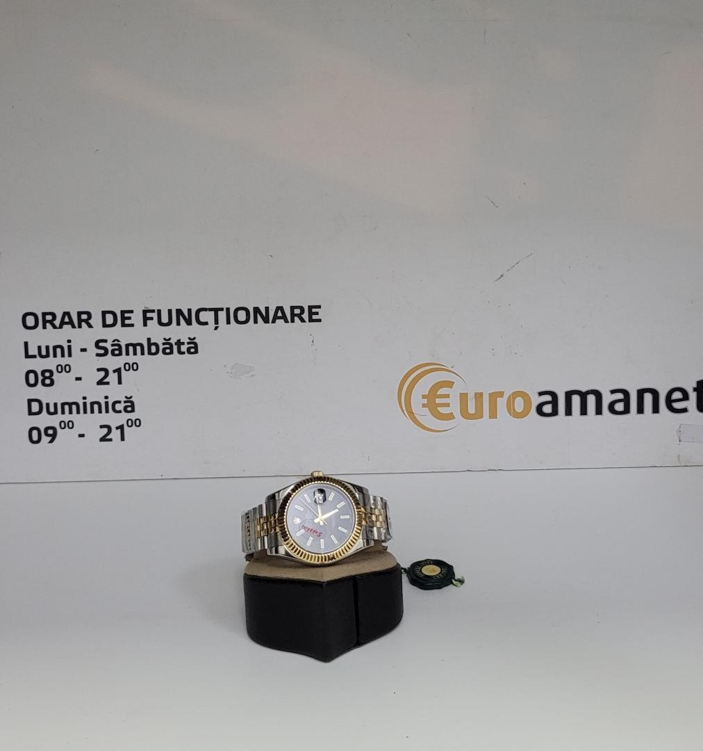 ROLEX Ceas barbatesc auriu cu argintiu REPLICA