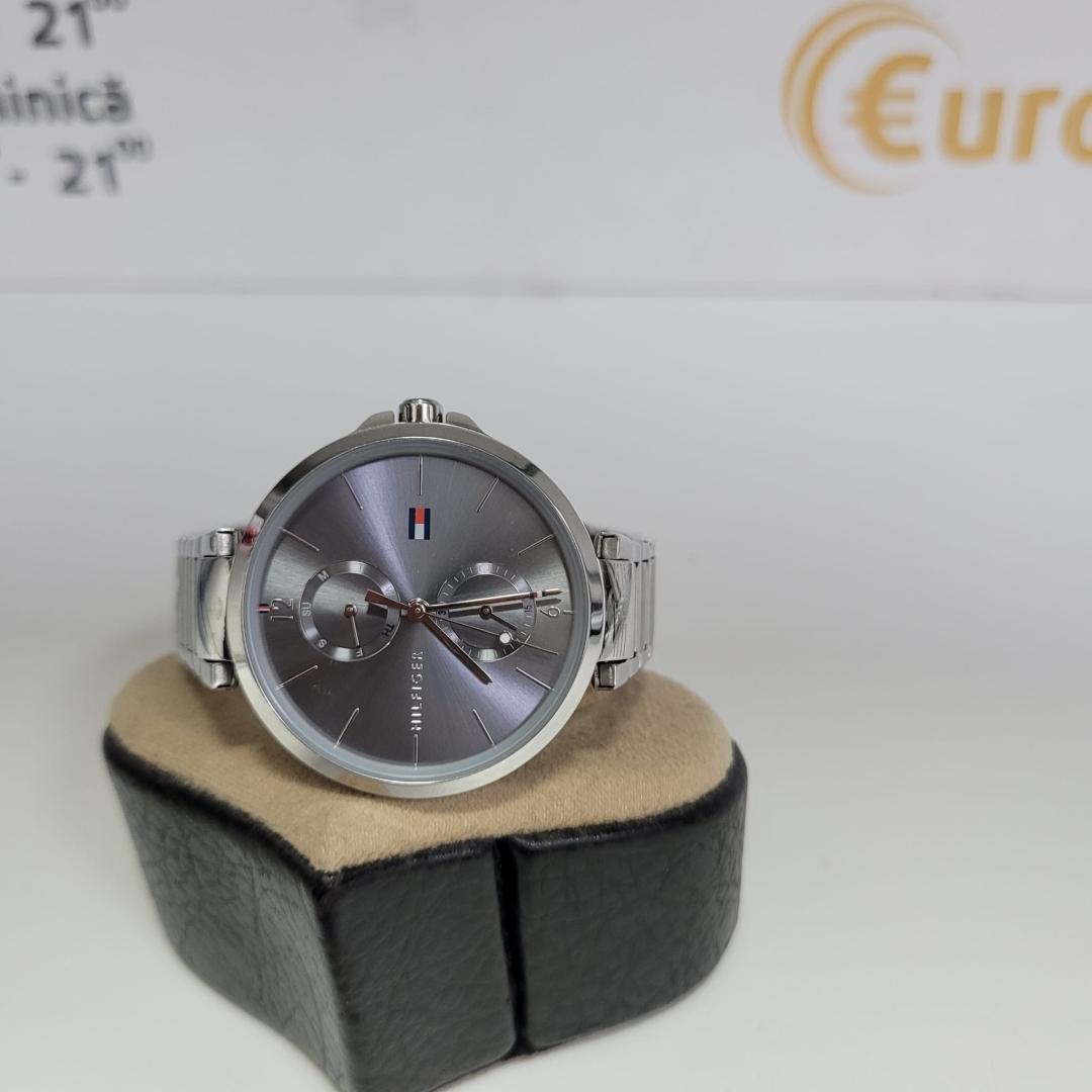 Tommy Hilfiger, Ceas quartz din otel inoxidabil, Argintiu image 1