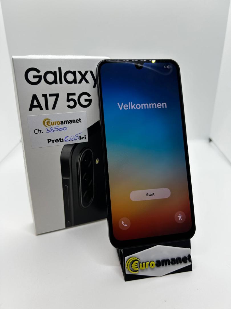 Telefon Samsung Galaxy A17, Dual SIM, 4GB RAM, 128GB, 5G, Black image 1