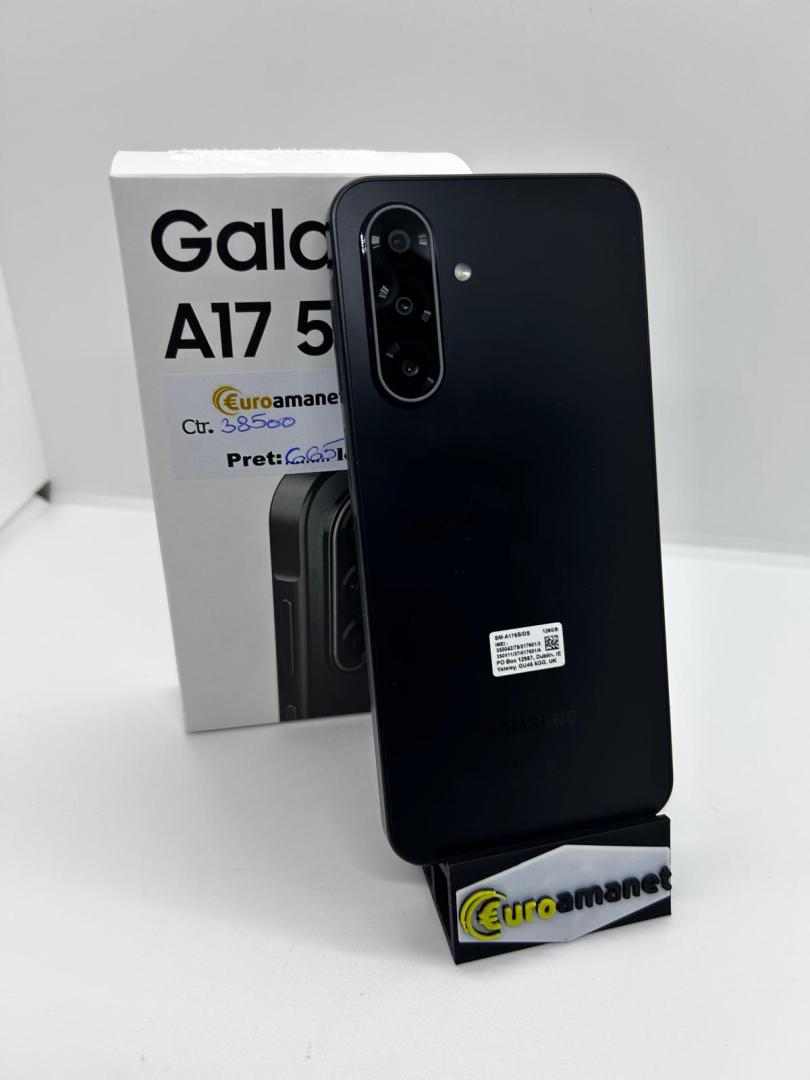 Telefon Samsung Galaxy A17, Dual SIM, 4GB RAM, 128GB, 5G, Black image 2