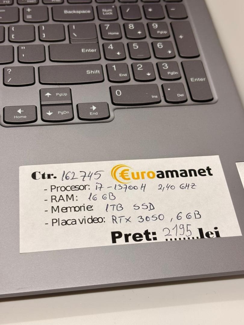 Laptop Lenovo IdeaPad Pro 5 16IRH8, i5-13500H pana la 4.7 GHz, 16GB RAM, 1TB SSD, RTX 3050 6 GB image 1