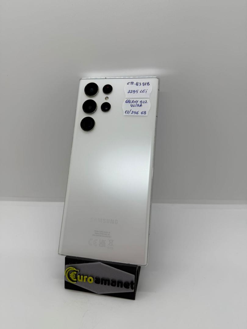 Telefon SAMSUNG Galaxy S22 Ultra 5G, 256GB, 12GB RAM, Phantom White image 2