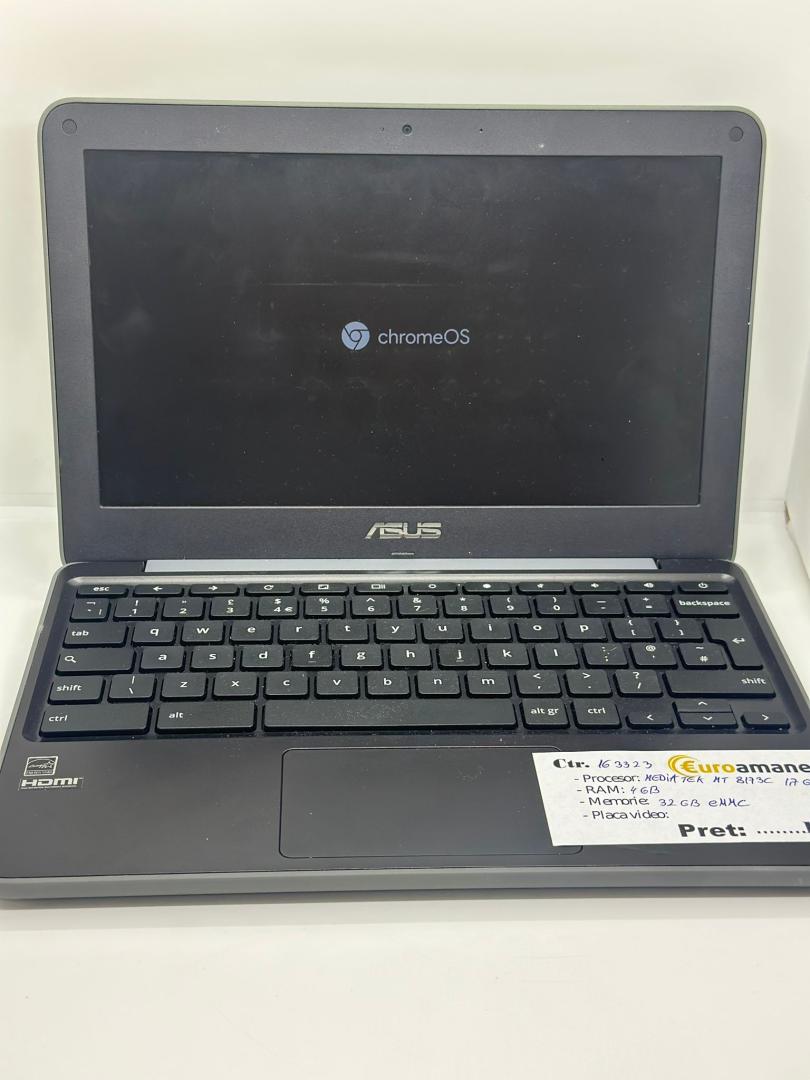 Laptop ASUS Chromebook C202XA, MediaTek 8173C, 4GB RAM, 32GB