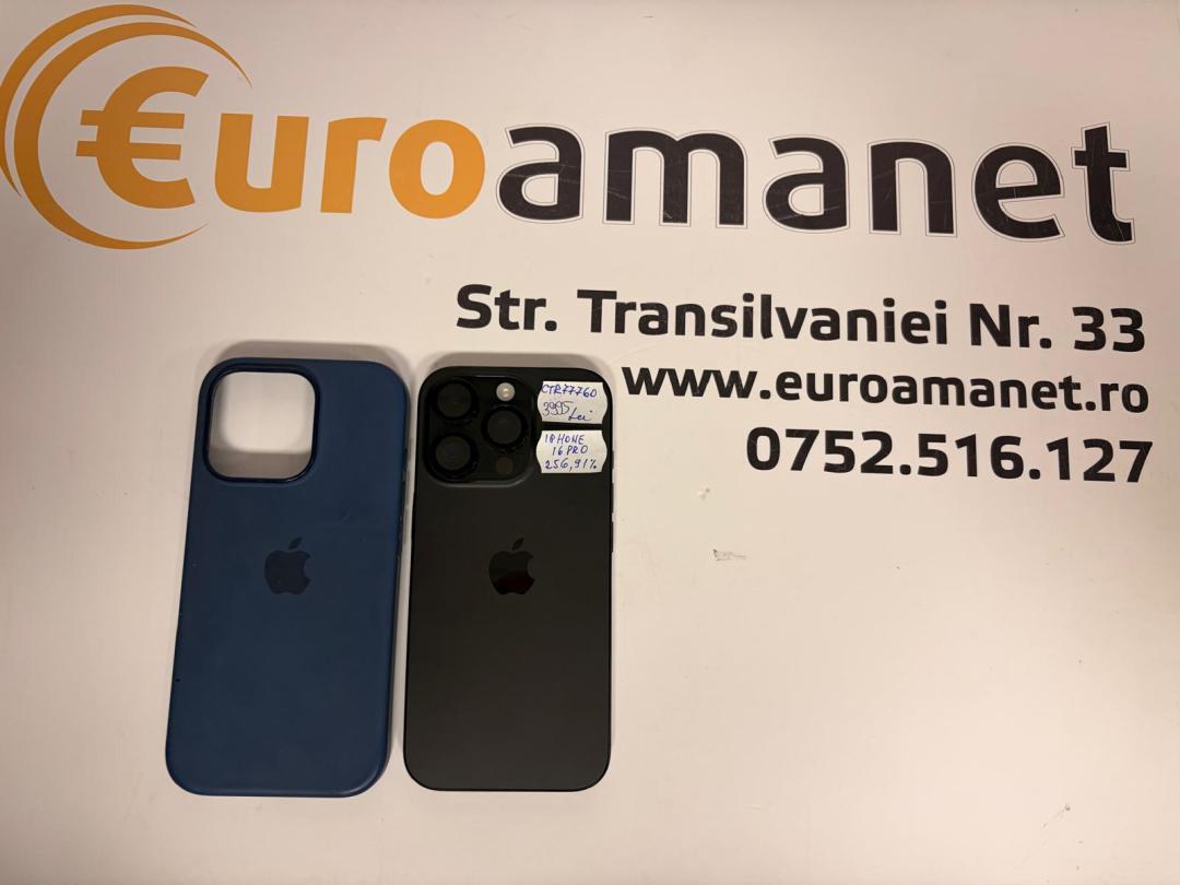 Telefon APPLE iPhone 16 Pro 5G, 256GB, Black Titanium bat.91%