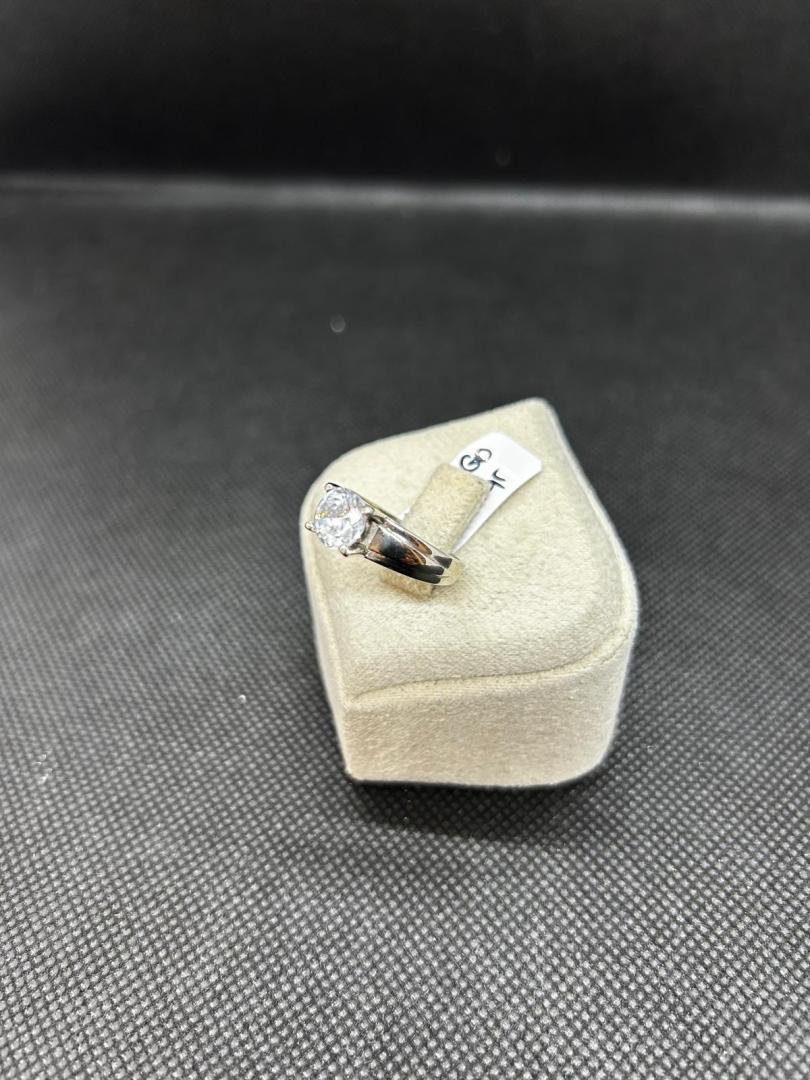 Inel Aur Alb 14k image 3