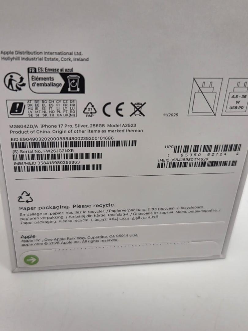 Telefon mobil Apple iPhone 17 Pro, 256GB, 5G, Silver -SIGILAT- image 2