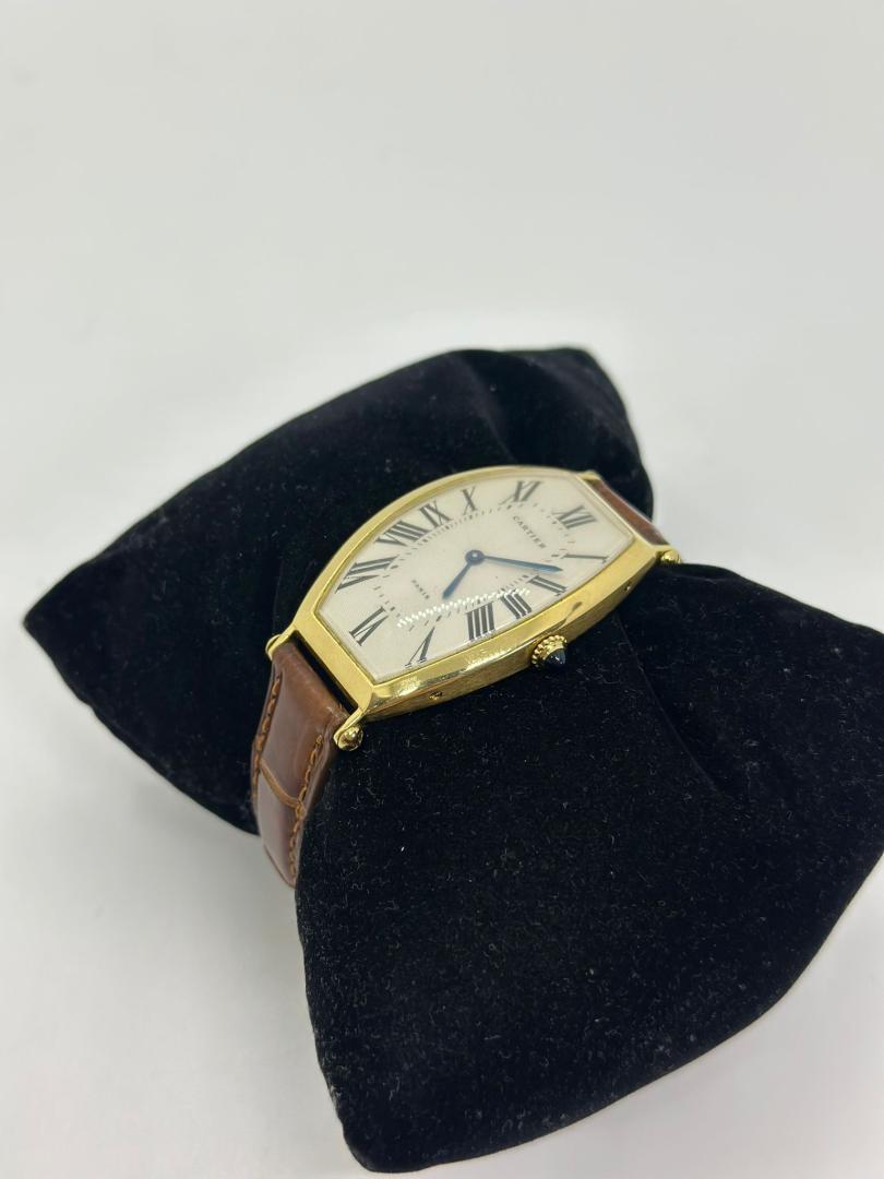 Ceas Cartier Tonneau Paris, Aur 18K image 2