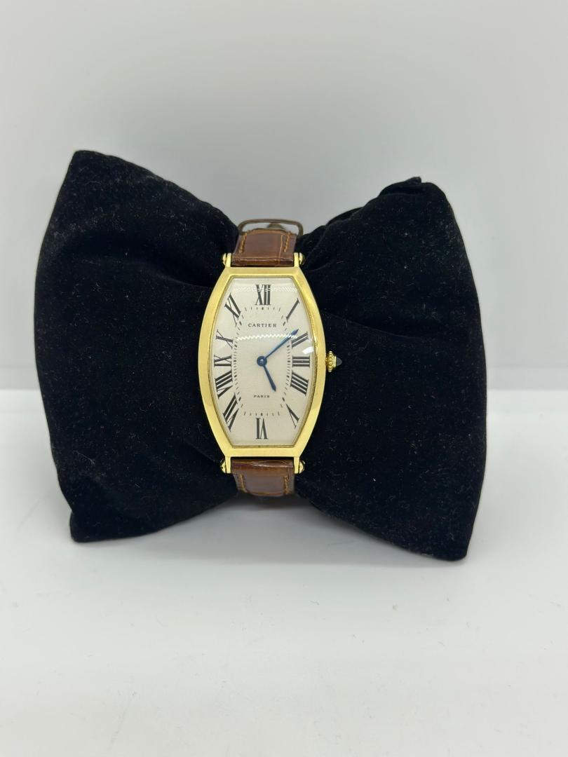 Ceas Cartier Tonneau Paris, Aur 18K image 1