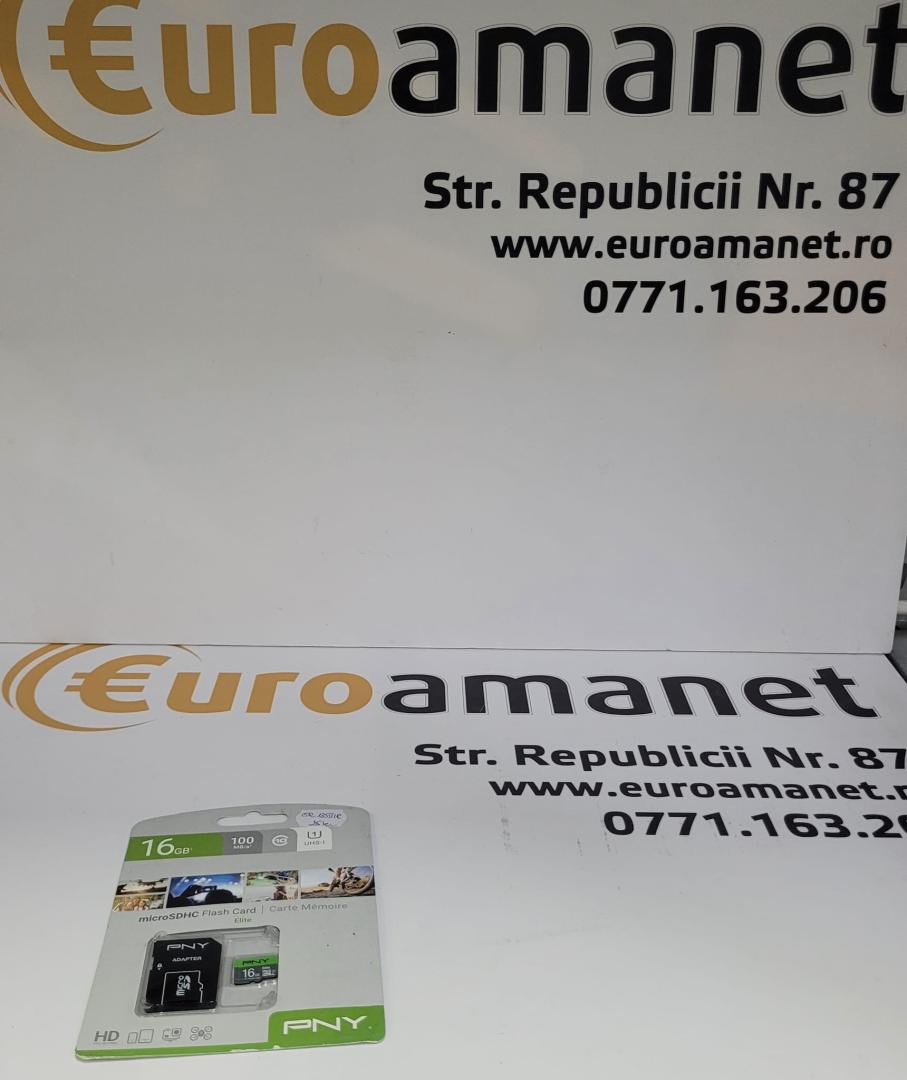 Card de meorie MicroSD PNY, 16GB, 100MB/s, cu adaptor image 1