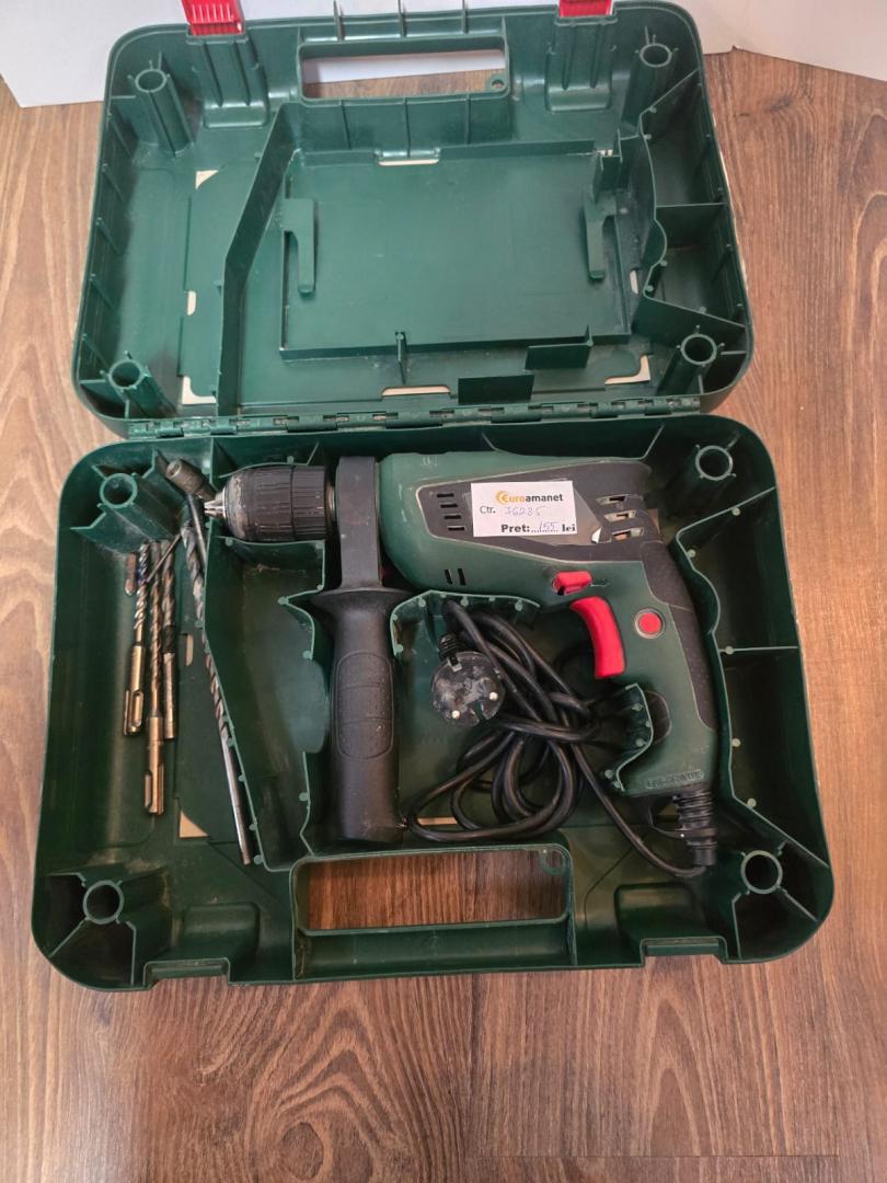 Masina de gaurit cu percutie, cu cablu, Bosch Easy Impact 600 image 3