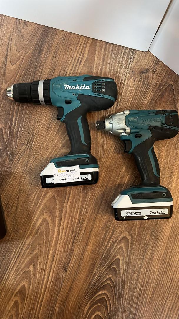 Mașină de găurit cu percuție (HP457DZ) SI Șurubelniță de impact (TD127DZ) image 2