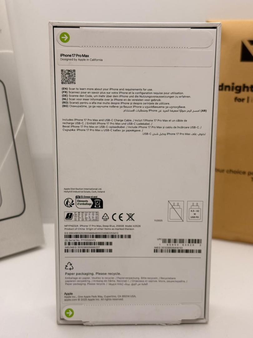 Telefon mobil Apple iPhone 17 Pro Max, 256GB, 5G, Deep Blue, Neactivat image 2