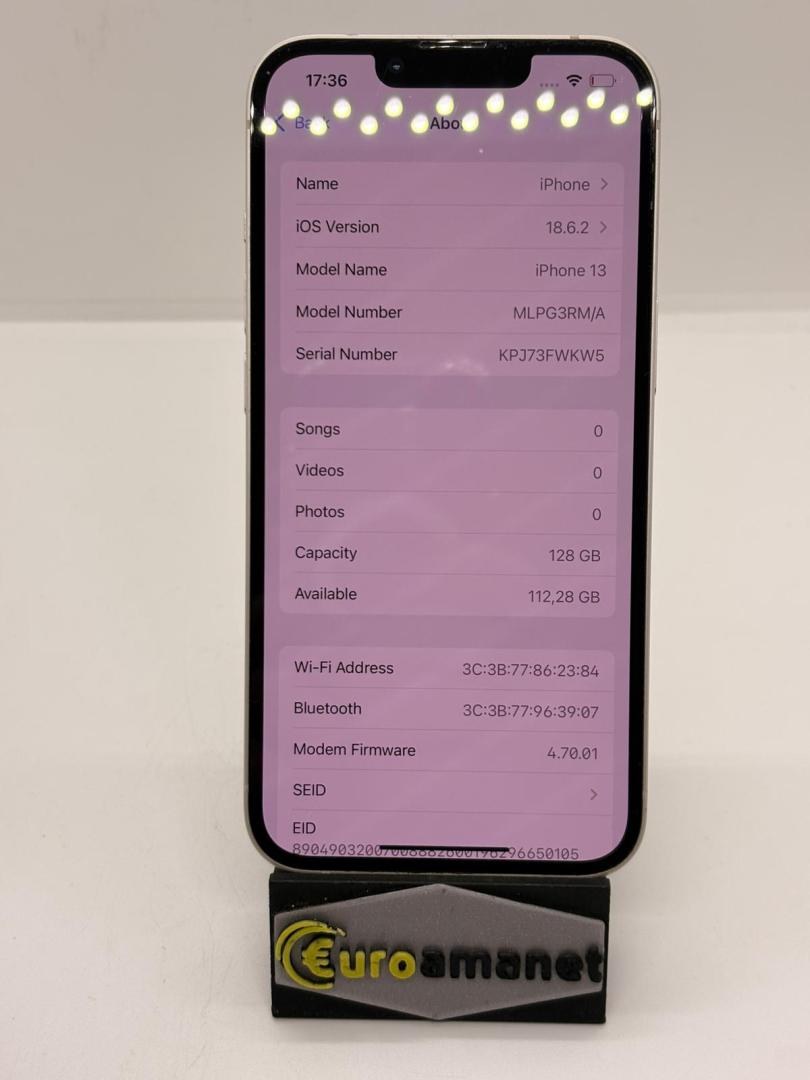 Telefon mobil Apple iPhone 13, 128GB, 5G, Starlight, 92% Baterie image 3