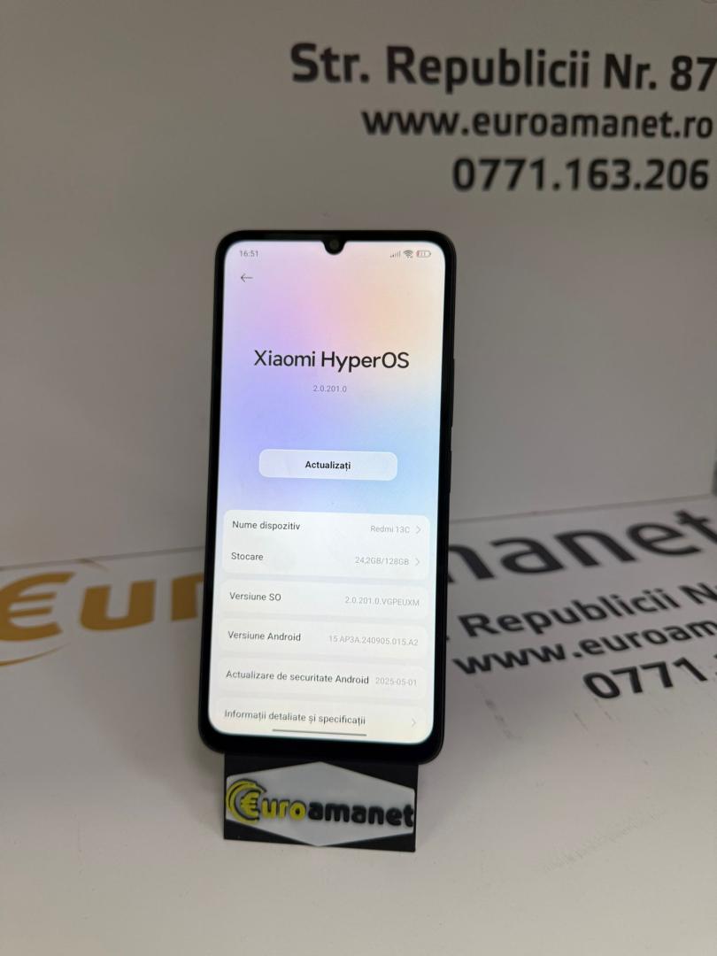 Telefon mobil Xiaomi Redmi 13C, 4GB RAM, 128GB, Midnight Black image 1