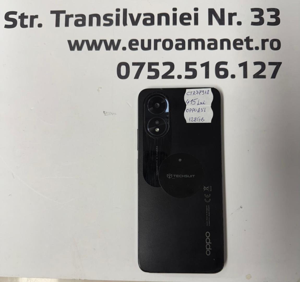 Oppo A38, Dual SIM, 128GB, 4GB RAM, 4G, Glowing Black image 2