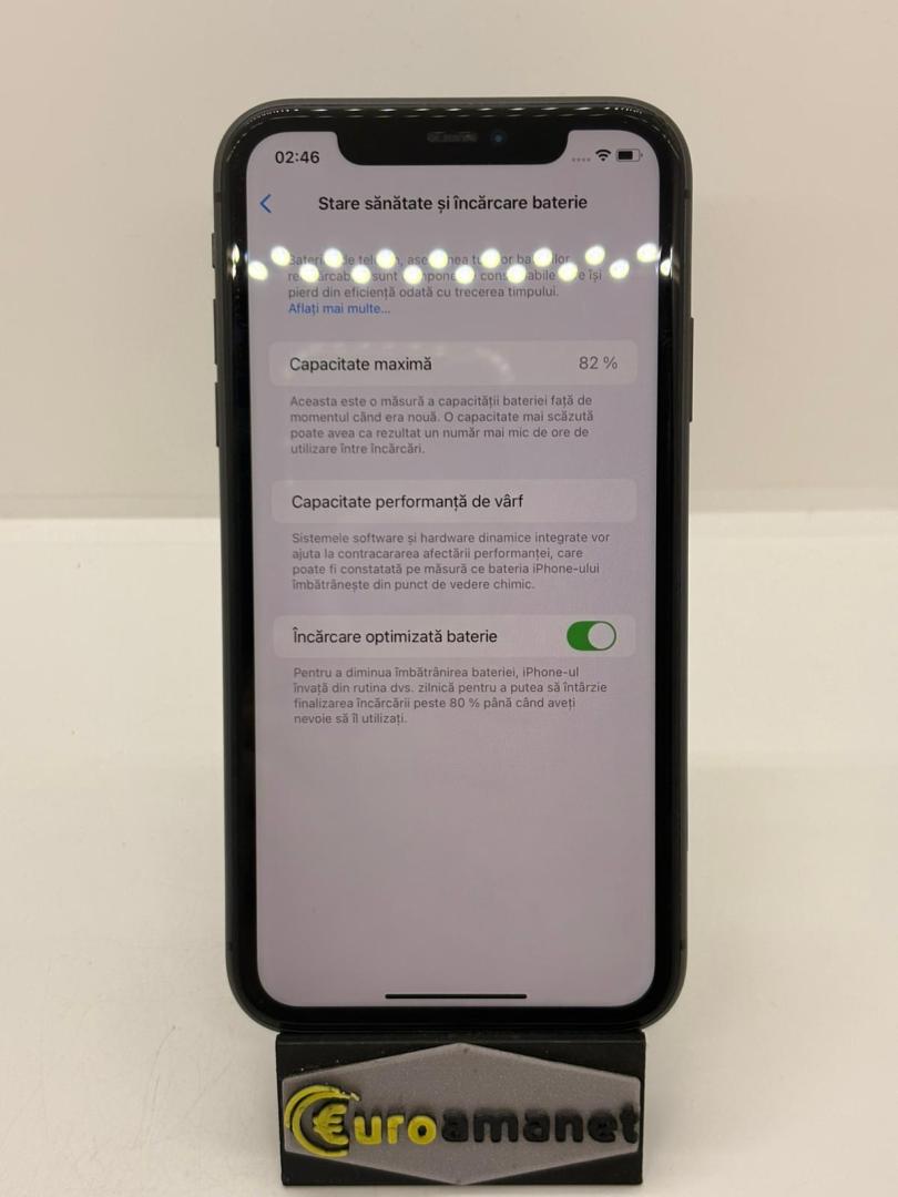 Telefon mobil Apple iPhone 11, 64GB, Black, 82% Baterie image 3